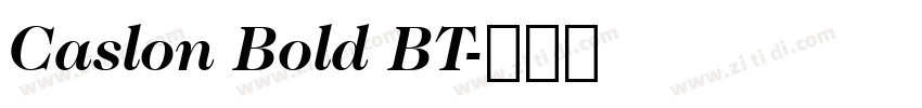 Caslon Bold BT字体转换